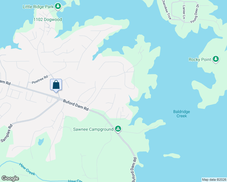 map of restaurants, bars, coffee shops, grocery stores, and more near 3035 Heatherstone Drive in Cumming