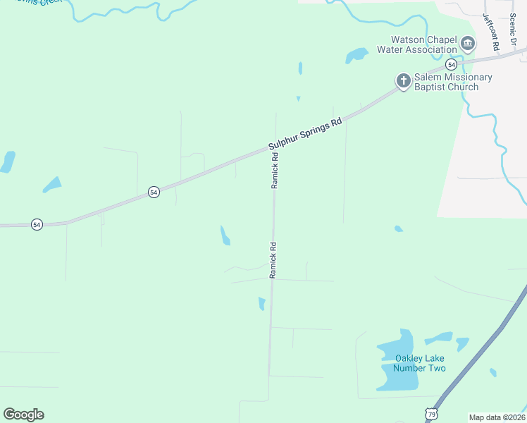 map of restaurants, bars, coffee shops, grocery stores, and more near 4706 Ramick Road in Pine Bluff