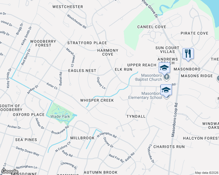 map of restaurants, bars, coffee shops, grocery stores, and more near 5516 Wilton Ct in Wilmington