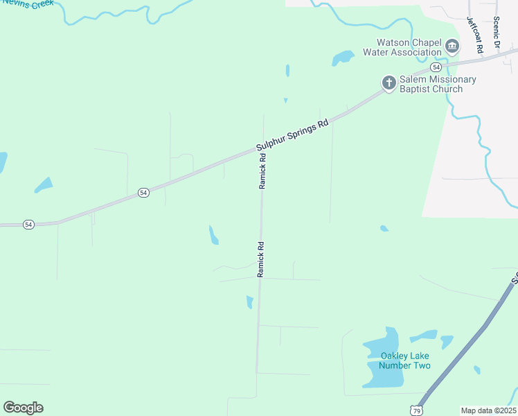 map of restaurants, bars, coffee shops, grocery stores, and more near 4610 Ramick Road in Pine Bluff