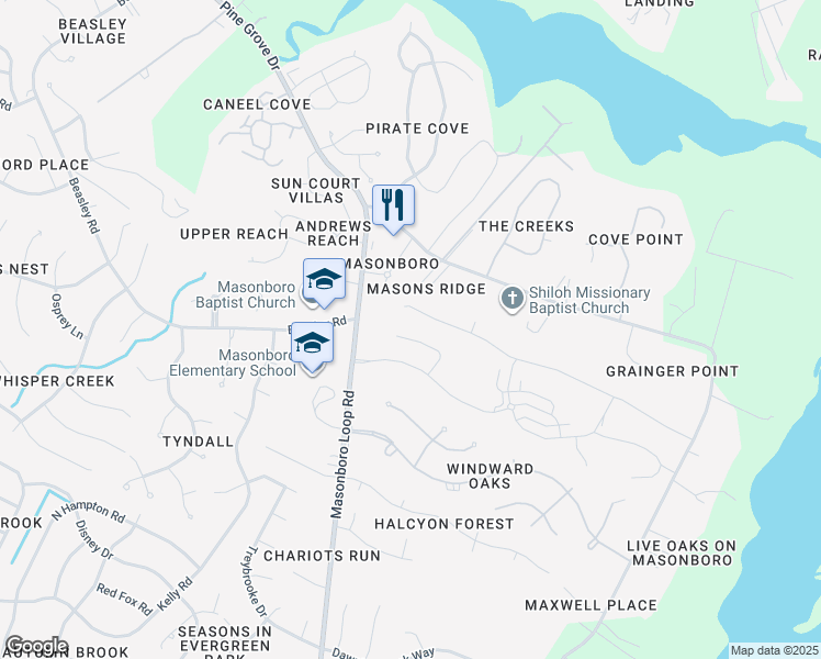 map of restaurants, bars, coffee shops, grocery stores, and more near 7001-7009 Orchard Trce in Wilmington