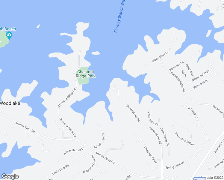 map of restaurants, bars, coffee shops, grocery stores, and more near 6506 Chestnut Hill Road in Flowery Branch