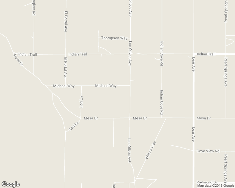 map of restaurants, bars, coffee shops, grocery stores, and more near 68825 Michael Way in Twentynine Palms