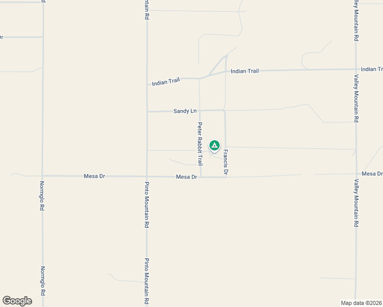 map of restaurants, bars, coffee shops, grocery stores, and more near Smokey Lane in Twentynine Palms