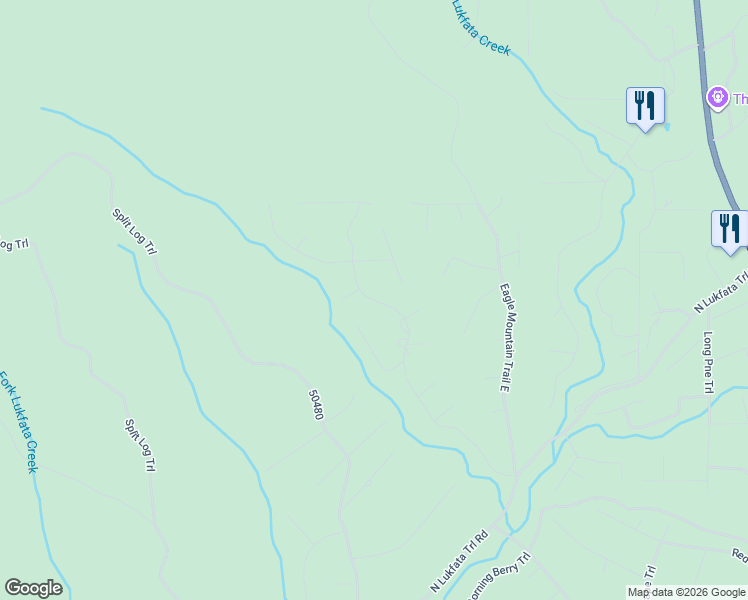 map of restaurants, bars, coffee shops, grocery stores, and more near West Eagle Mountain Trail in Broken Bow