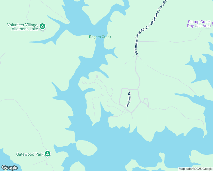 map of restaurants, bars, coffee shops, grocery stores, and more near 32 Blue Bird Circle Southeast in White