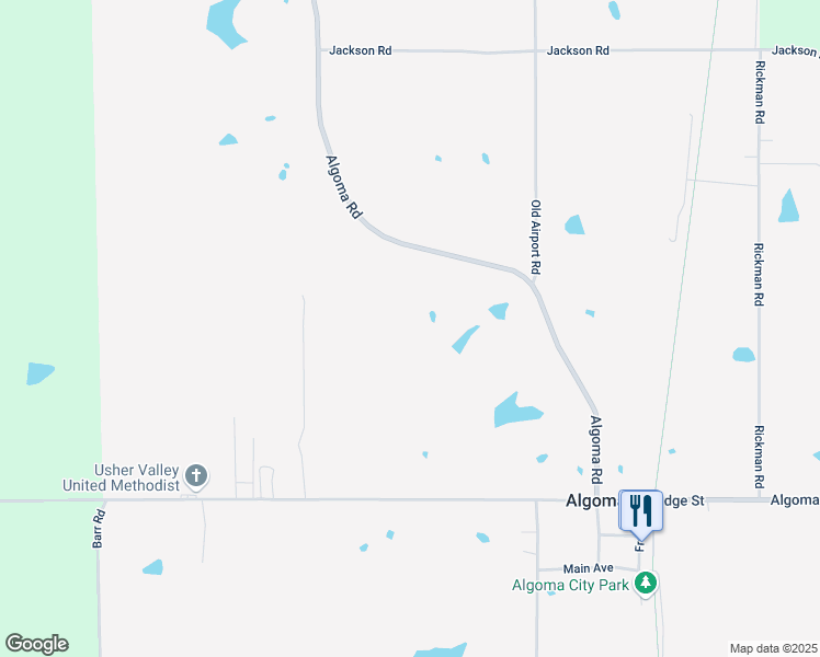 map of restaurants, bars, coffee shops, grocery stores, and more near 1863 Algoma Road in Pontotoc