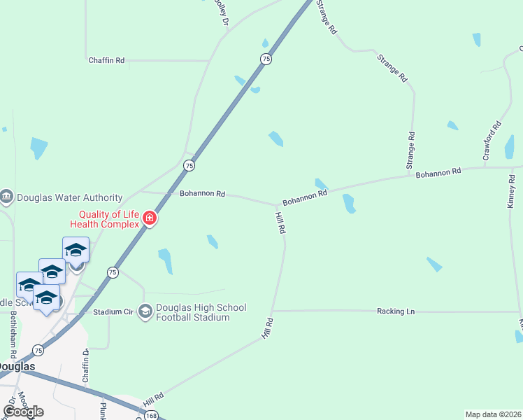 map of restaurants, bars, coffee shops, grocery stores, and more near 300 Bohannon Road in Boaz