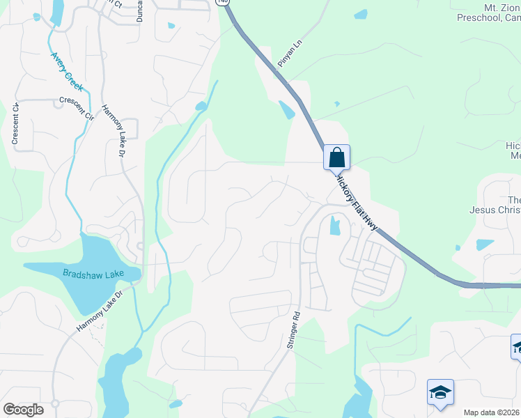map of restaurants, bars, coffee shops, grocery stores, and more near 414 Middlebrooke Street in Canton