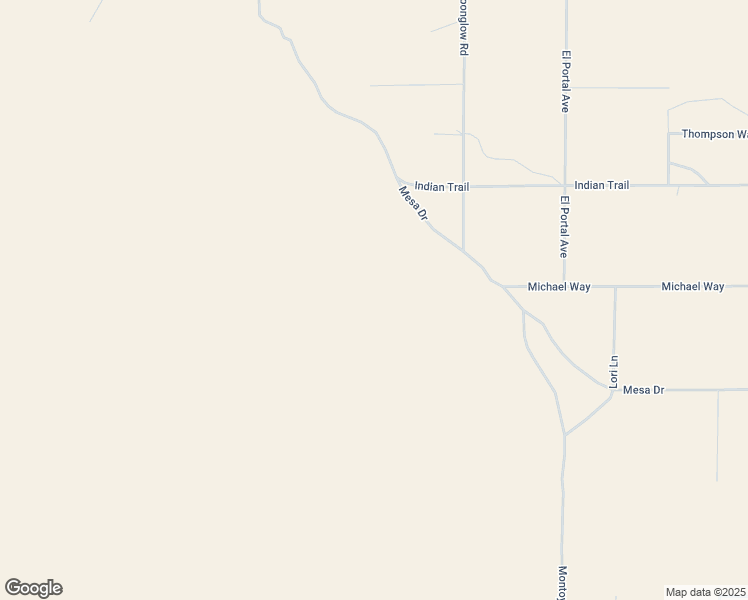 map of restaurants, bars, coffee shops, grocery stores, and more near Michael Way in Twentynine Palms