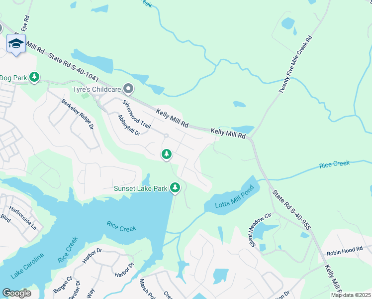 map of restaurants, bars, coffee shops, grocery stores, and more near 242 Silverwood Trail in Blythewood