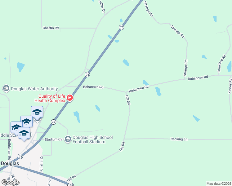 map of restaurants, bars, coffee shops, grocery stores, and more near 300 Bohannon Road in Boaz
