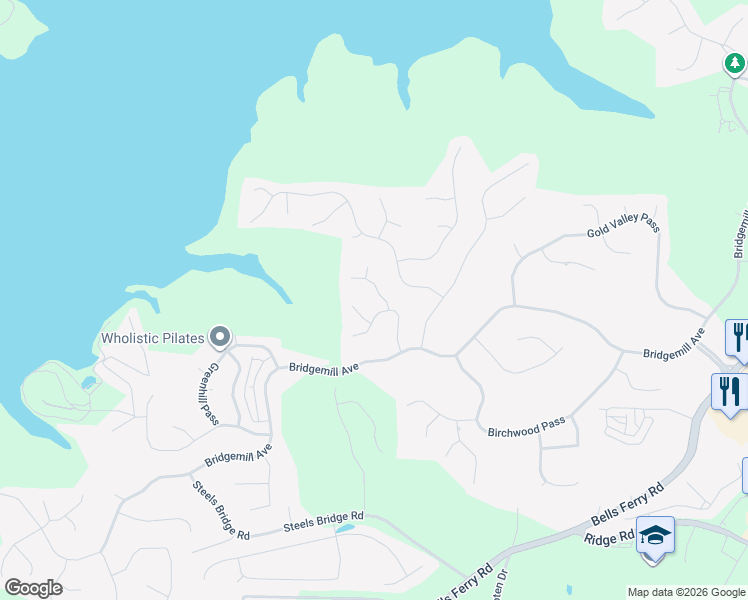 map of restaurants, bars, coffee shops, grocery stores, and more near 306 Tall Oaks Court in Canton