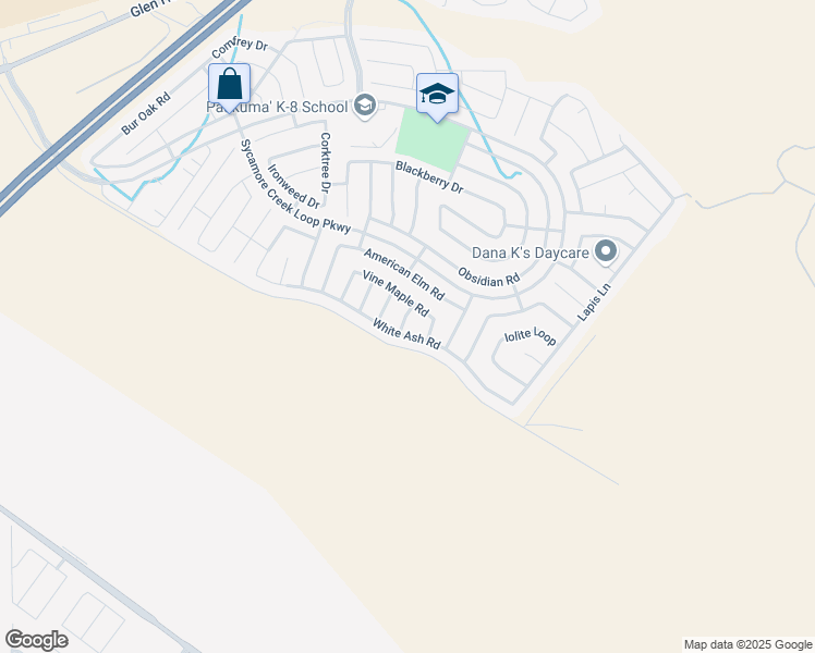map of restaurants, bars, coffee shops, grocery stores, and more near 17939 Red Alder Road in San Bernardino