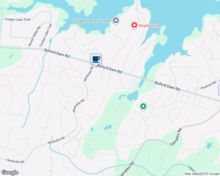 map of restaurants, bars, coffee shops, grocery stores, and more near 1915 Homeside Drive in Cumming