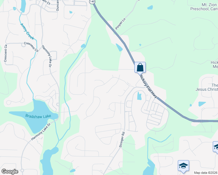 map of restaurants, bars, coffee shops, grocery stores, and more near 414 Middlebrooke Street in Canton
