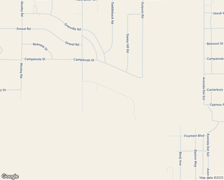map of restaurants, bars, coffee shops, grocery stores, and more near Fairfax Road in San Bernardino County