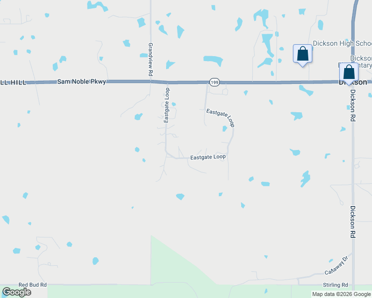 map of restaurants, bars, coffee shops, grocery stores, and more near 662 Eastgate Loop in Ardmore