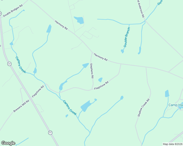 map of restaurants, bars, coffee shops, grocery stores, and more near 2045 Stephens Road in Elberton