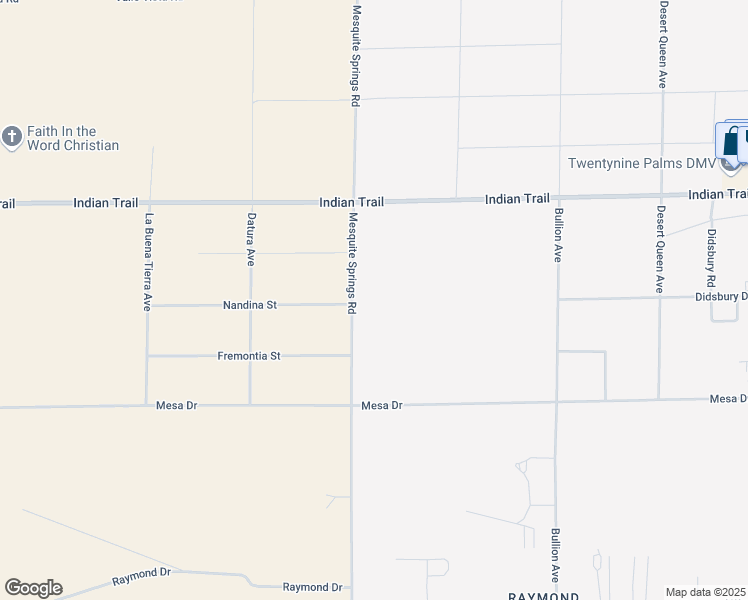 map of restaurants, bars, coffee shops, grocery stores, and more near Westside Road in Twentynine Palms