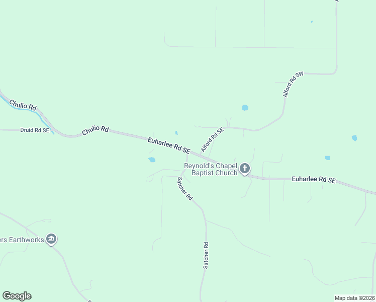 map of restaurants, bars, coffee shops, grocery stores, and more near 2414 Euharlee Road Southeast in Taylorsville