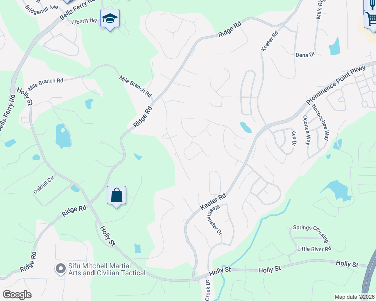 map of restaurants, bars, coffee shops, grocery stores, and more near 502 Gardenview Road in Canton