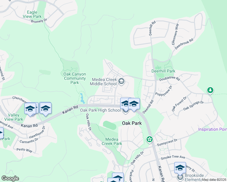 map of restaurants, bars, coffee shops, grocery stores, and more near 5816 Freebird Lane in Oak Park