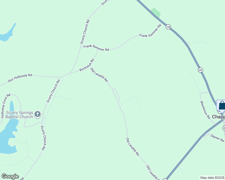 map of restaurants, bars, coffee shops, grocery stores, and more near 894 Old Landfill Road in Chappells