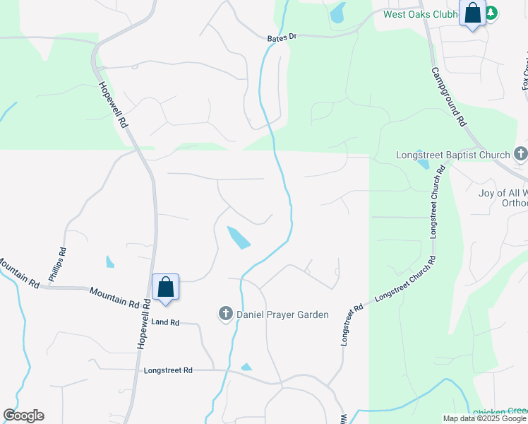 map of restaurants, bars, coffee shops, grocery stores, and more near 4105 Hopewell Springs Drive in Alpharetta