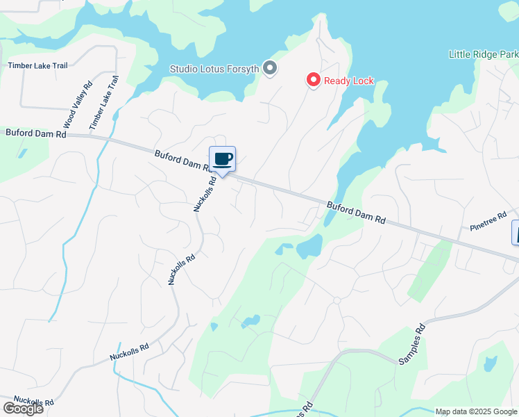map of restaurants, bars, coffee shops, grocery stores, and more near 1815 Homeside Drive in Cumming