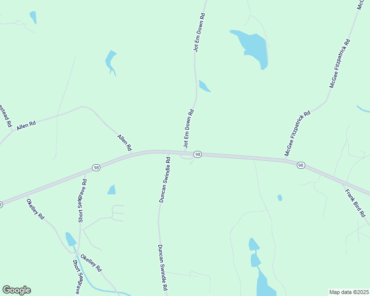 map of restaurants, bars, coffee shops, grocery stores, and more near 0 Jot Em Down Road in Danielsville