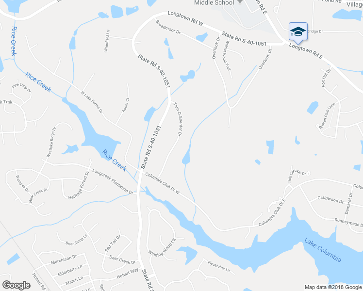 map of restaurants, bars, coffee shops, grocery stores, and more near 116 Tam-O-Shanter Drive in Blythewood
