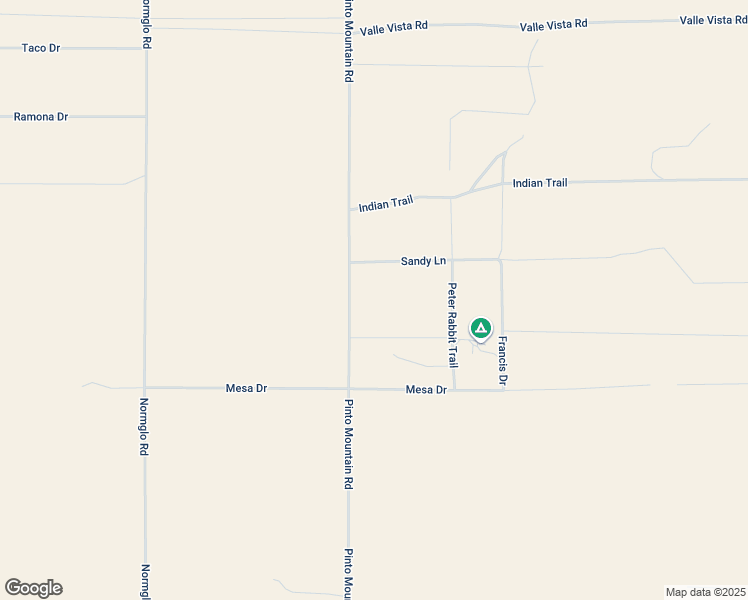 map of restaurants, bars, coffee shops, grocery stores, and more near 3939 Pinto Mountain Road in Twentynine Palms