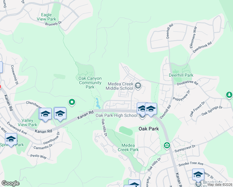 map of restaurants, bars, coffee shops, grocery stores, and more near 631 Oak Run Trail in Oak Park