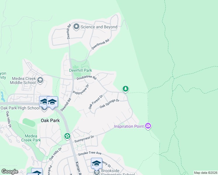 map of restaurants, bars, coffee shops, grocery stores, and more near 6828 Eaglehaven Lane in Oak Park
