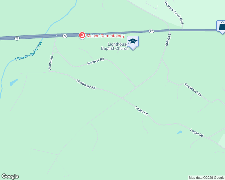 map of restaurants, bars, coffee shops, grocery stores, and more near 40 Westwood Road in Abbeville