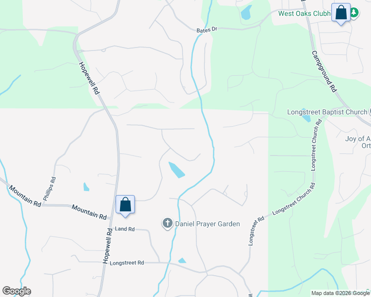 map of restaurants, bars, coffee shops, grocery stores, and more near 4105 Hopewell Springs Drive in Alpharetta