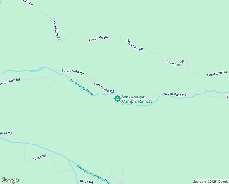 map of restaurants, bars, coffee shops, grocery stores, and more near 41724 Seven Oaks Road in Angelus Oaks