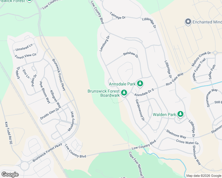 map of restaurants, bars, coffee shops, grocery stores, and more near 1018 Bellerby Cove in Leland