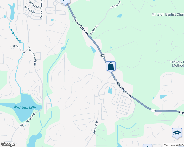 map of restaurants, bars, coffee shops, grocery stores, and more near 501 Middlebrooke Trace in Canton