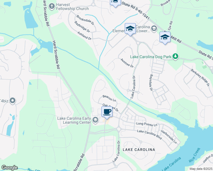 map of restaurants, bars, coffee shops, grocery stores, and more near 1 Dove Wood Court in Columbia
