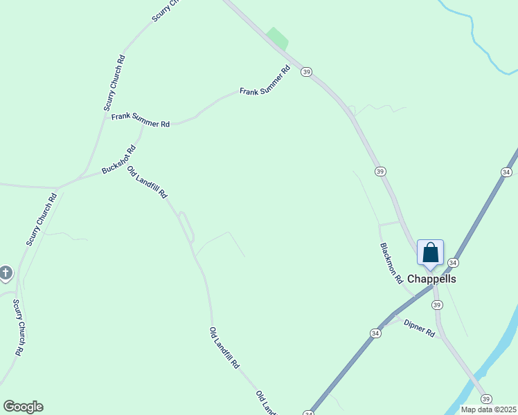 map of restaurants, bars, coffee shops, grocery stores, and more near Unnamed Road in Chappells