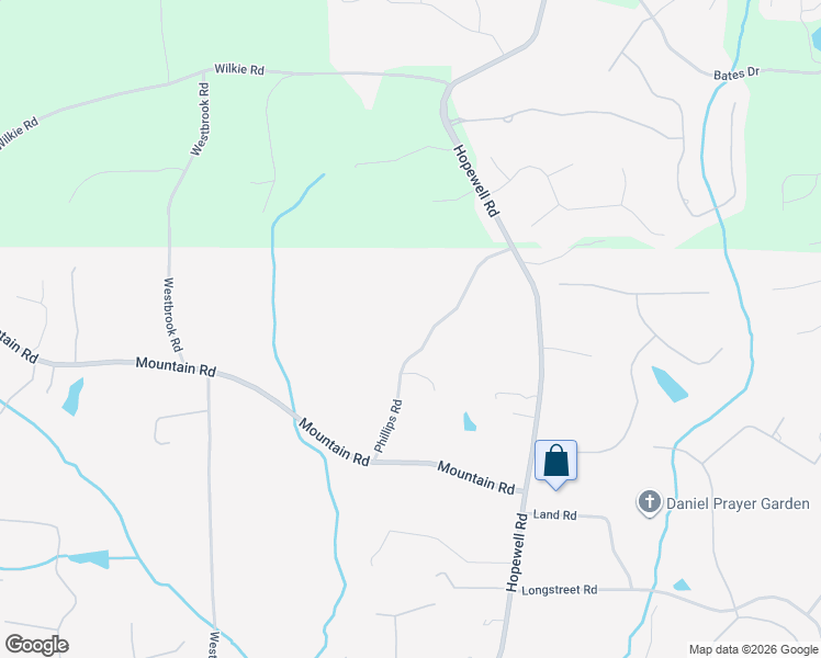 map of restaurants, bars, coffee shops, grocery stores, and more near 16520 Phillips Road in Alpharetta