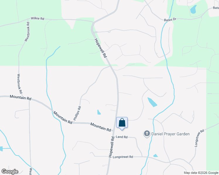 map of restaurants, bars, coffee shops, grocery stores, and more near 16675 Hopewell Road in Alpharetta