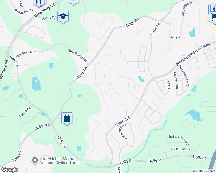 map of restaurants, bars, coffee shops, grocery stores, and more near 502 Gardenview Road in Canton