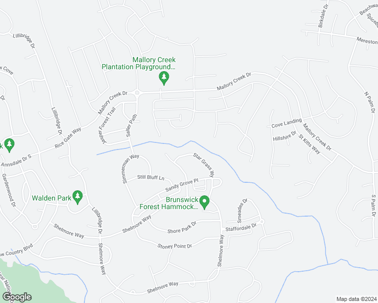 map of restaurants, bars, coffee shops, grocery stores, and more near 1382 Star Grass Way in Winnabow