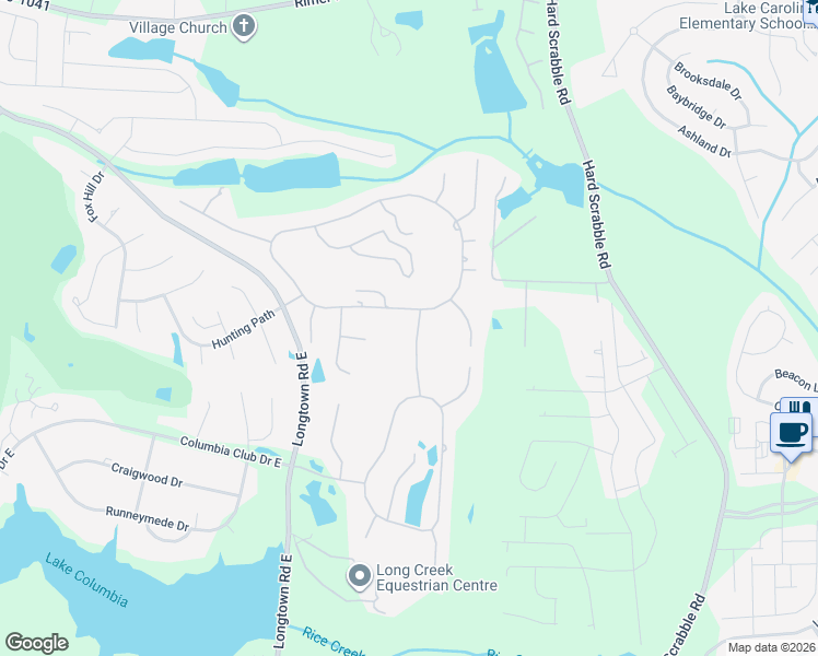 map of restaurants, bars, coffee shops, grocery stores, and more near 13 Whithorn Way in Blythewood