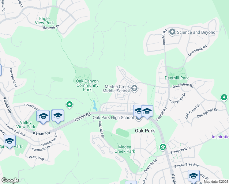 map of restaurants, bars, coffee shops, grocery stores, and more near 653 Oak Run Trail in Oak Park