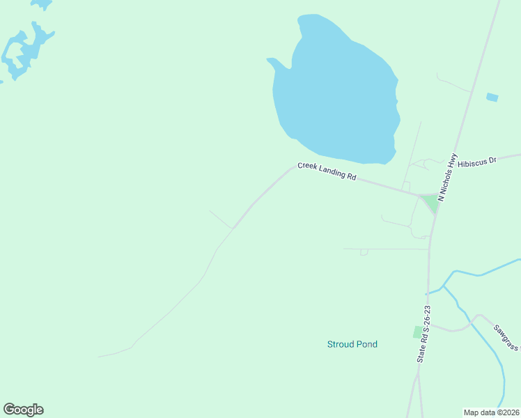 map of restaurants, bars, coffee shops, grocery stores, and more near Creek Landing Rd in Nichols