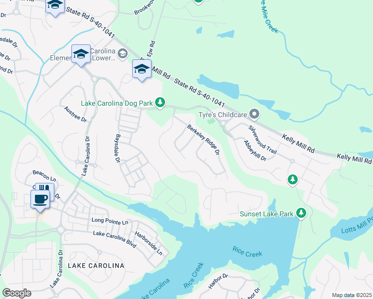 map of restaurants, bars, coffee shops, grocery stores, and more near 327 Kellwood Way in Columbia